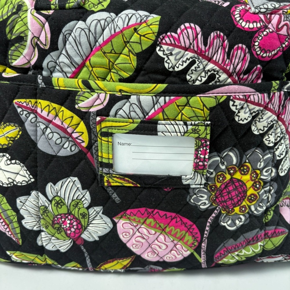 Vera Bradley Grand Traveler Bag Moon Blooms Black Floral Weekend Travel Bag - Picture 8 of 13